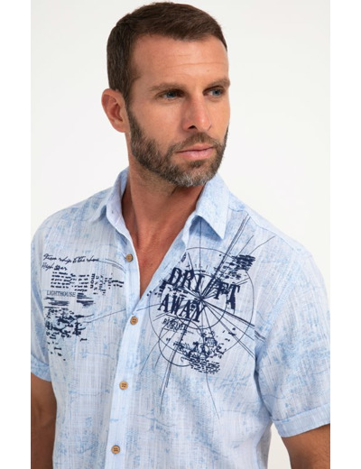 Chemise manches courtes travel