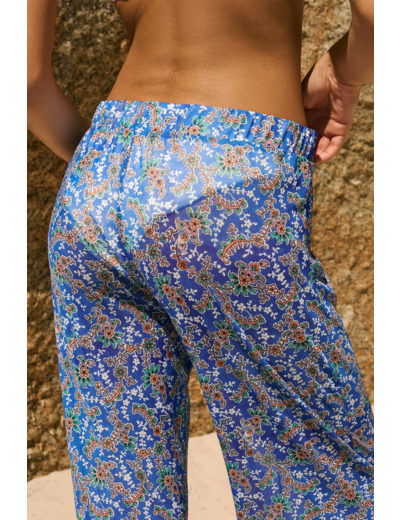 Pantalon fleuri,Pantalon fleuri ;${refinementColor}