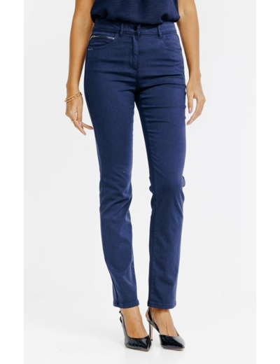 Pantalon coupe droite détail zip