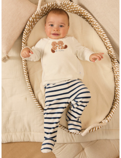 Ensemble naissance en velours