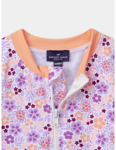 Body de bain UPF 50+ imprimé fleuri