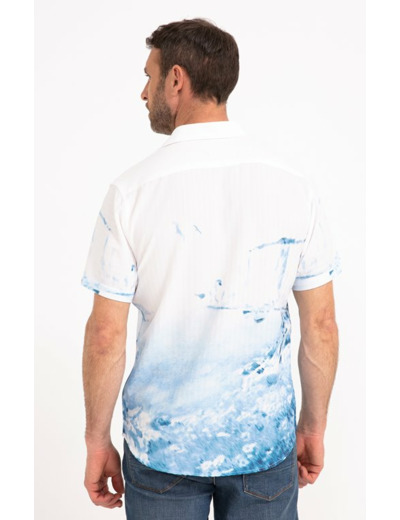 Chemise manches courtes Aqua