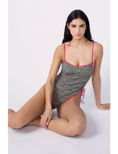 Maillot de bain 1 pièce fleuri