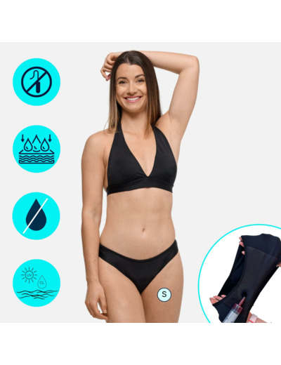 Bas de Maillot de Bain Menstruel | Femme & Ado | Flux Moyen | Eva
