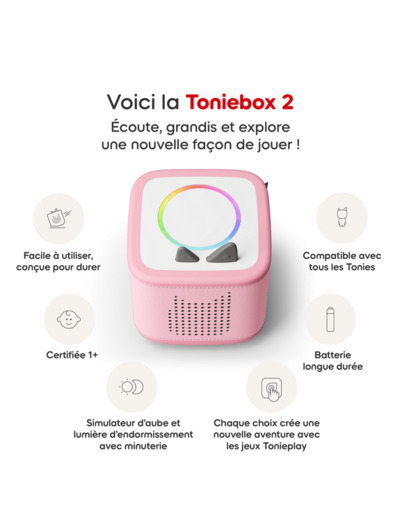 MON PREMIER COFFRET TONIEBOX 2 ROSE FLEUR