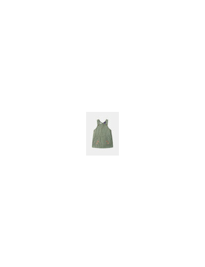 Gilet rayé vert pour bébé fille