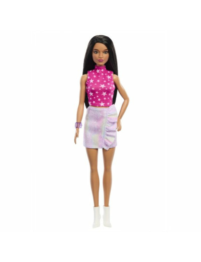 Barbie - poupée fashsionista avec top étoiles