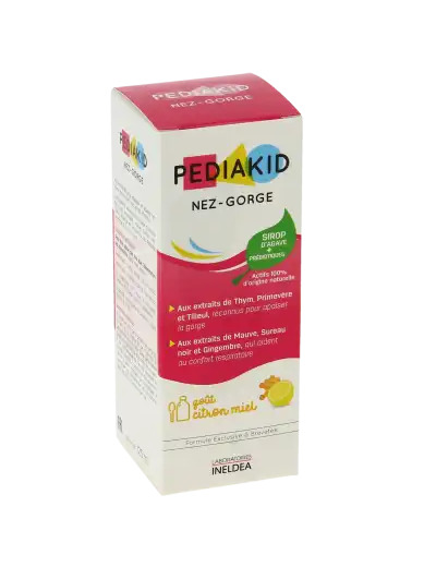 Pédiakid Nez Gorge Sirop Miel Citron 125 Ml