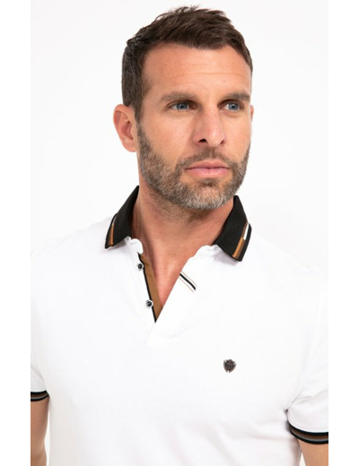 Polo manches courtes Brique