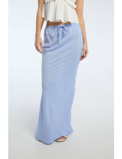 Jupe midi en viscose