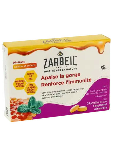 Zarbeil Pastilles Gorge Et Immunité Boîte De 24