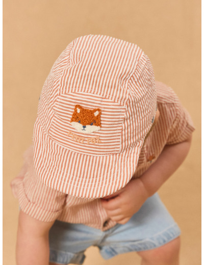 Casquette rayée