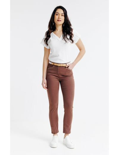 Pantacourt brodé lurex