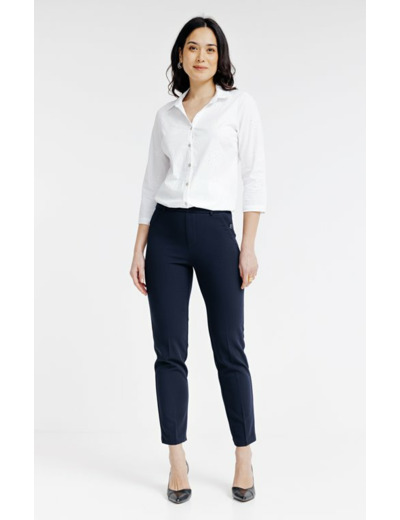 Chemise unie avec motif en gomme
