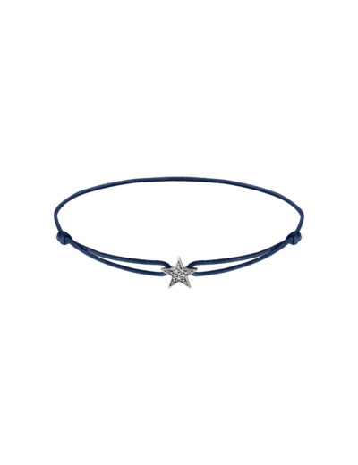 Bracelet cordon diamants Femme Collection Or 750/1000 - Or blanc