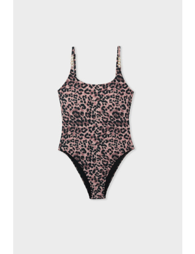 Maillot 1 pièce léopard