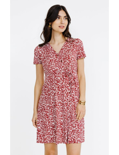 Robe en maille imprimée