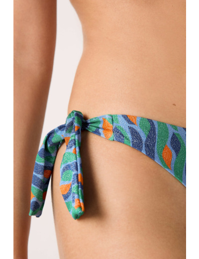 Bikini brésilien à nouer bas de maillot pailleté