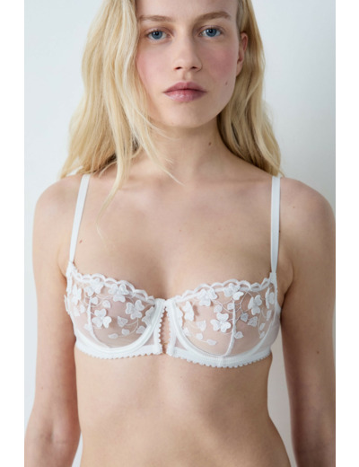 Soutien-gorge N.9 - Balconnet brodé