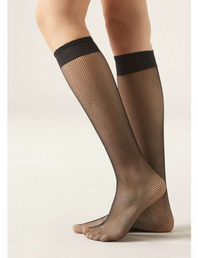 Mi-Bas Résille Fine