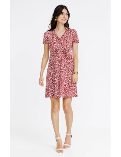 Robe en maille imprimée