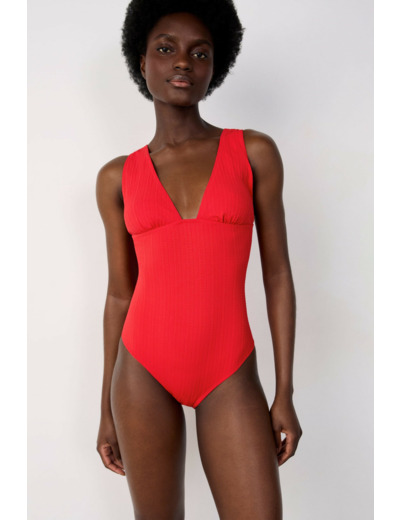 Maillot de bain 1 pièce texturé