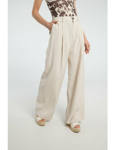 Pantalon à jambe large