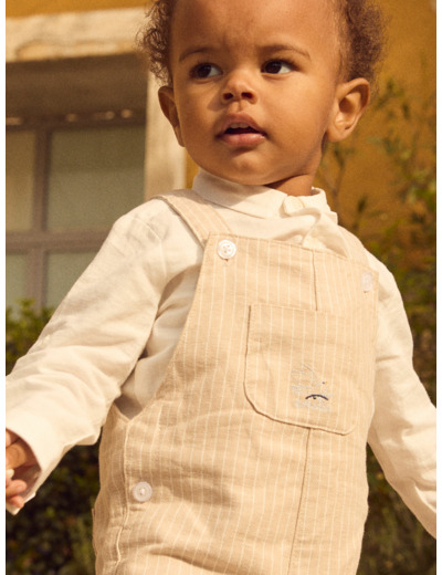 Ensemble body tshirt et salopette courte