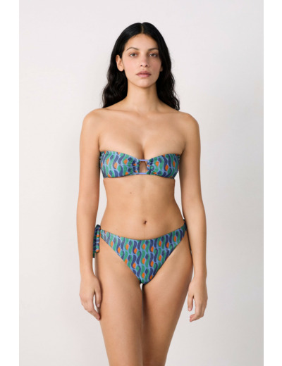 Bikini brésilien à nouer bas de maillot pailleté