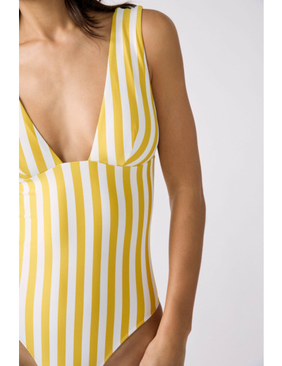 Maillot 1 pièce rayé