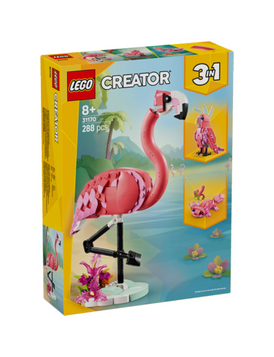 ANIMAUX SAUVAGES : LE FLAMANT ROSE LEGO® CREATOR 31170