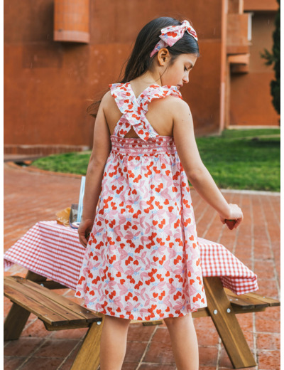 Robe longue Cerises