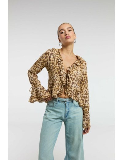 Blouse avec volants