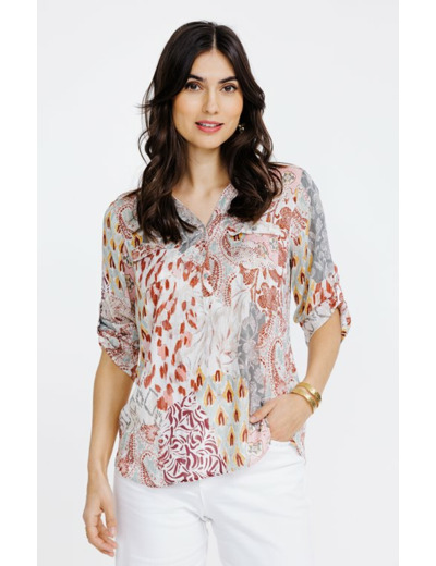 Tunique imprimé patch