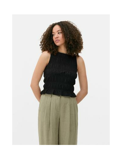 Haut froncé sans manches