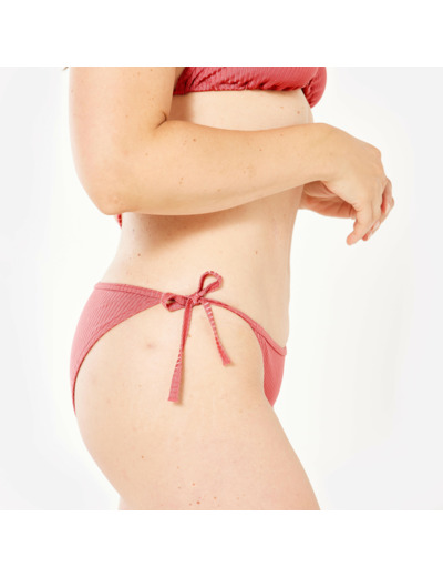 Bas de maillot de bain culotte nouée femme surf sofy rose