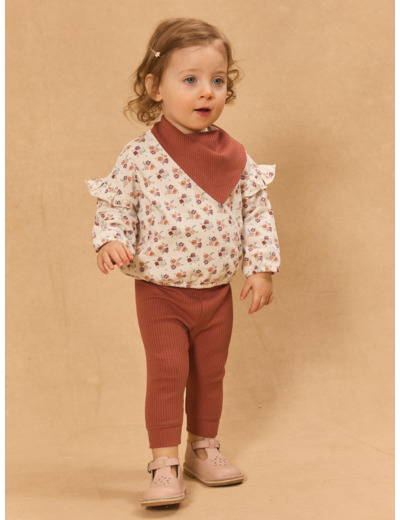 Ensemble sweat, legging et bavoir