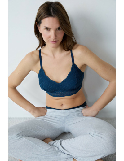 Soutien-gorge triangle post-mastectomie sans armatures