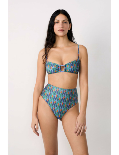 Bandeau haut de maillot pailleté