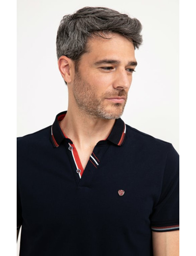 Polo manches courtes Brique