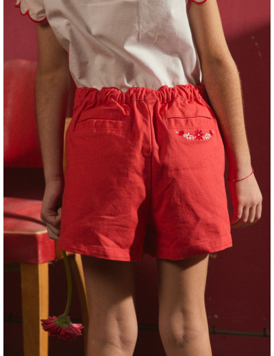 Jupe short volant