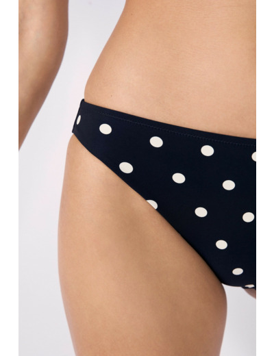 Culotte bikini bas de maillot à pois