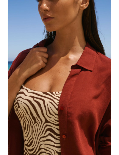 Chemise avec lin,Chemise avec lin;${refinementColor}