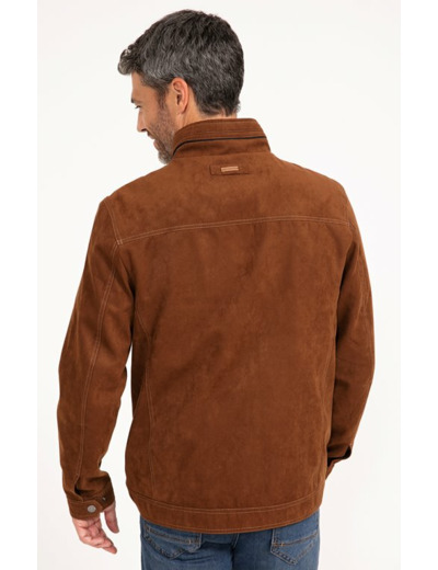 Blouson Geo Suede Camel