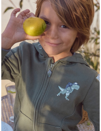 Gilet à capuche Dinosaure