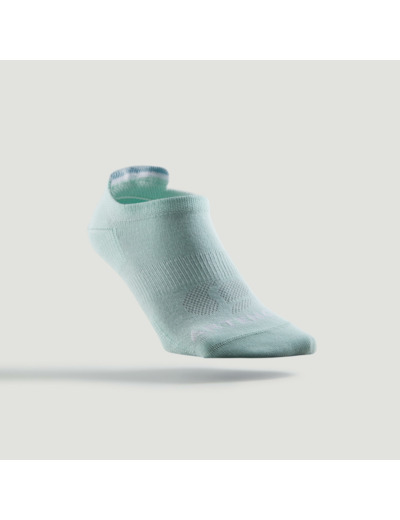 CHAUSSETTES DE SPORT BASSES ARTENGO RS 160 VERT BLANC VERT LOT DE 3