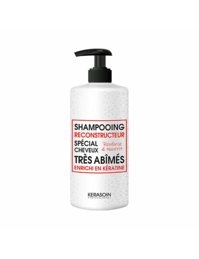 Shampooing reconstructeur à la kératine pour cheveux très abîmés 1000ml
