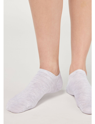 Chaussettes invisibles unisexes en coton