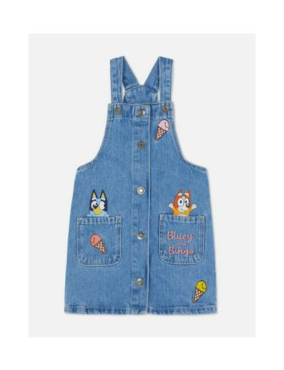 1,5-7 ans | Robe chasuble en jean Bluey