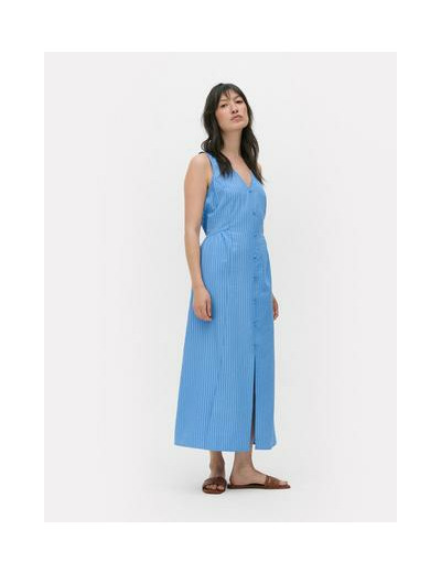 Robe mi-longue en crêpe